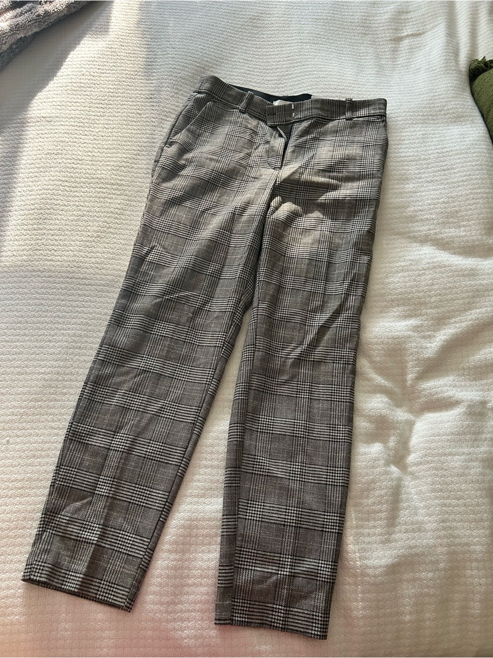H&M gray Plaid Dress Pants - Classic Tailored Fit